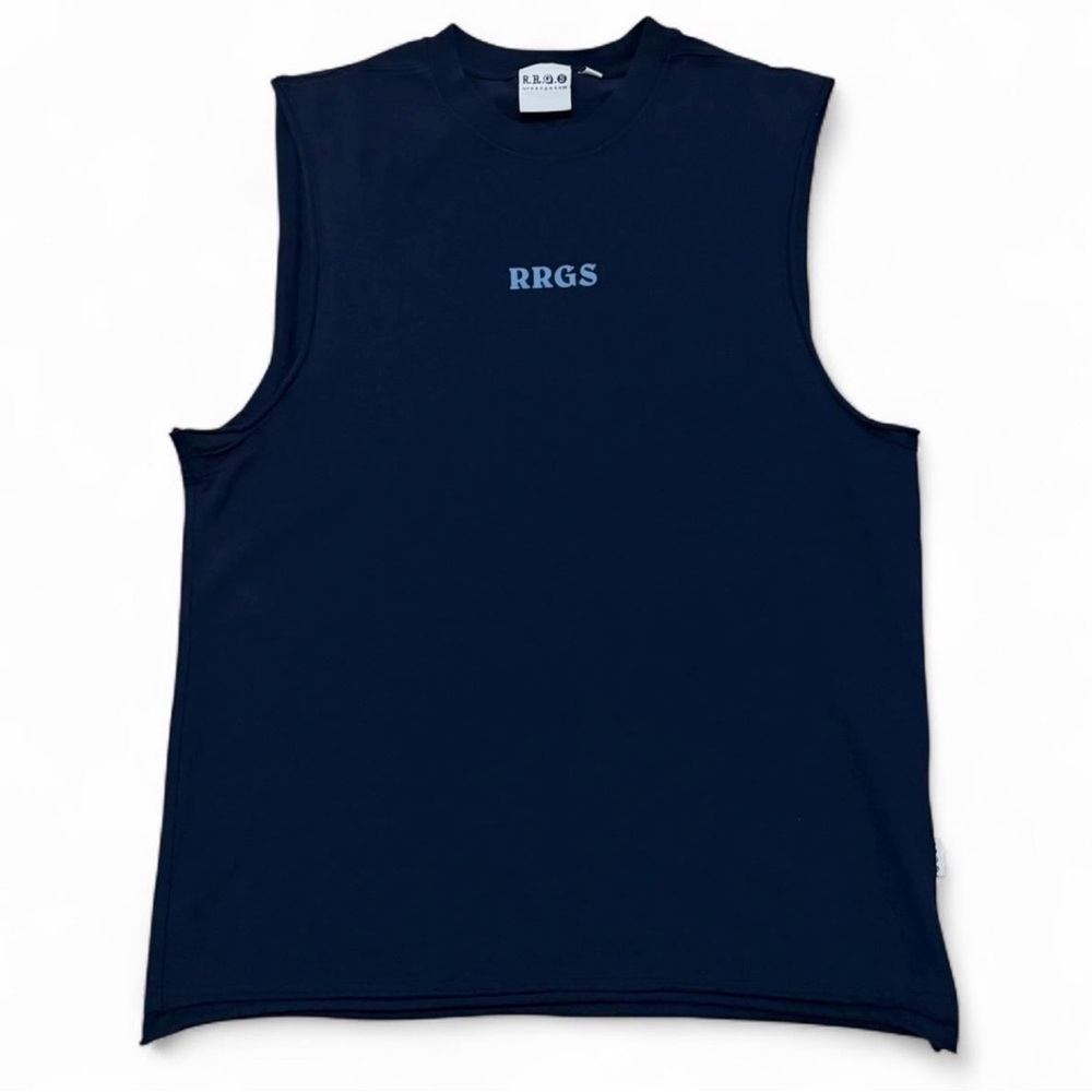 Roarguns RRGS mens navy blue sleeveless tank top shirt